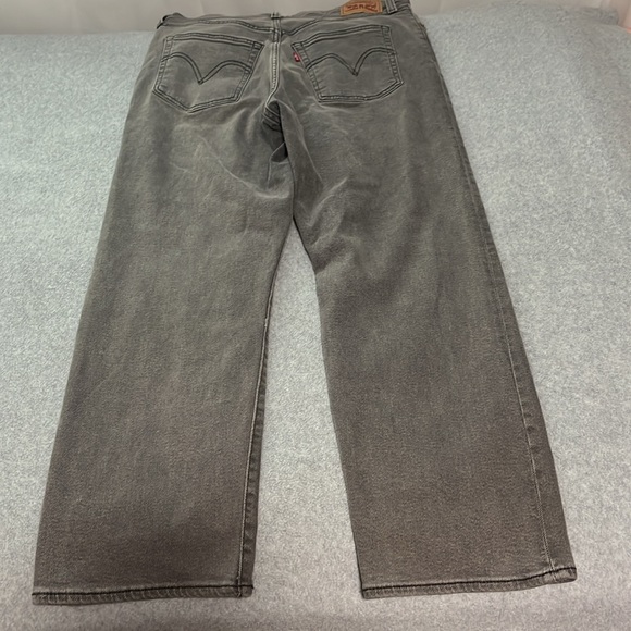 Levis Ribcage Straight Ankle Jeans Size 31 Capsule Gray Academia Preppy Grunge - Picture 10 of 13